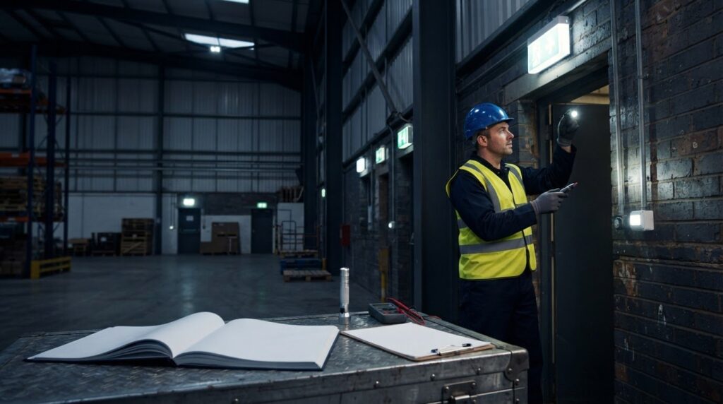 Emergency lighting logbook service in Doncaster for annual tests
